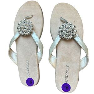 Aerosoles Storm Cloud Beaded Medalian Comfort Sandals